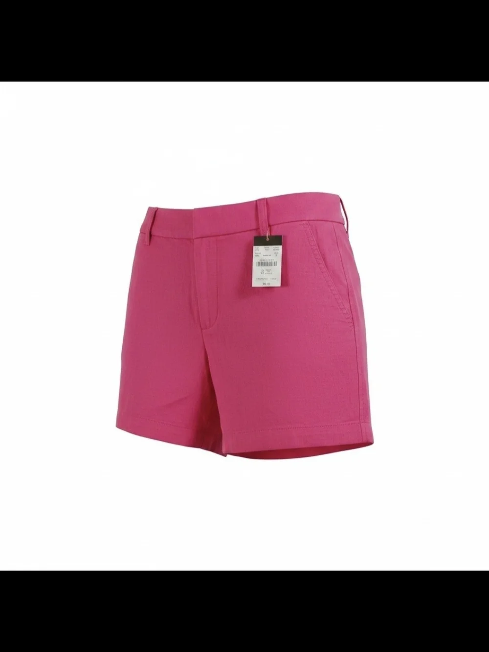 J. Crew Pink Tailored Womens 6 Chino Shorts Slash Pockets Cotton